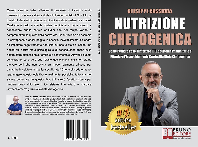 Giuseppe Cassibba: Bestseller “Nutrizione Chetogenica”, il libro su come migliorare la qualità della vita con la dieta chetogenica