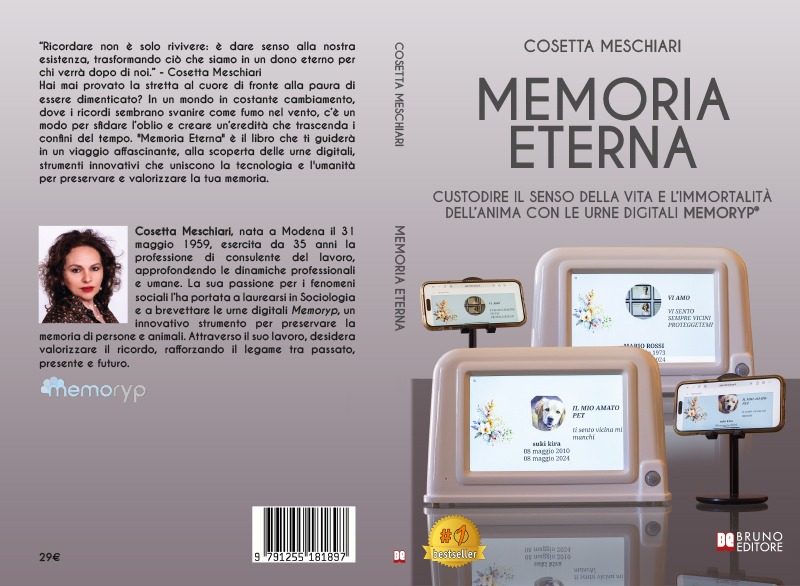 Cosetta Meschiari lancia il Bestseller “Memoria Eterna” Cosetta Meschiari_Amazon.indd