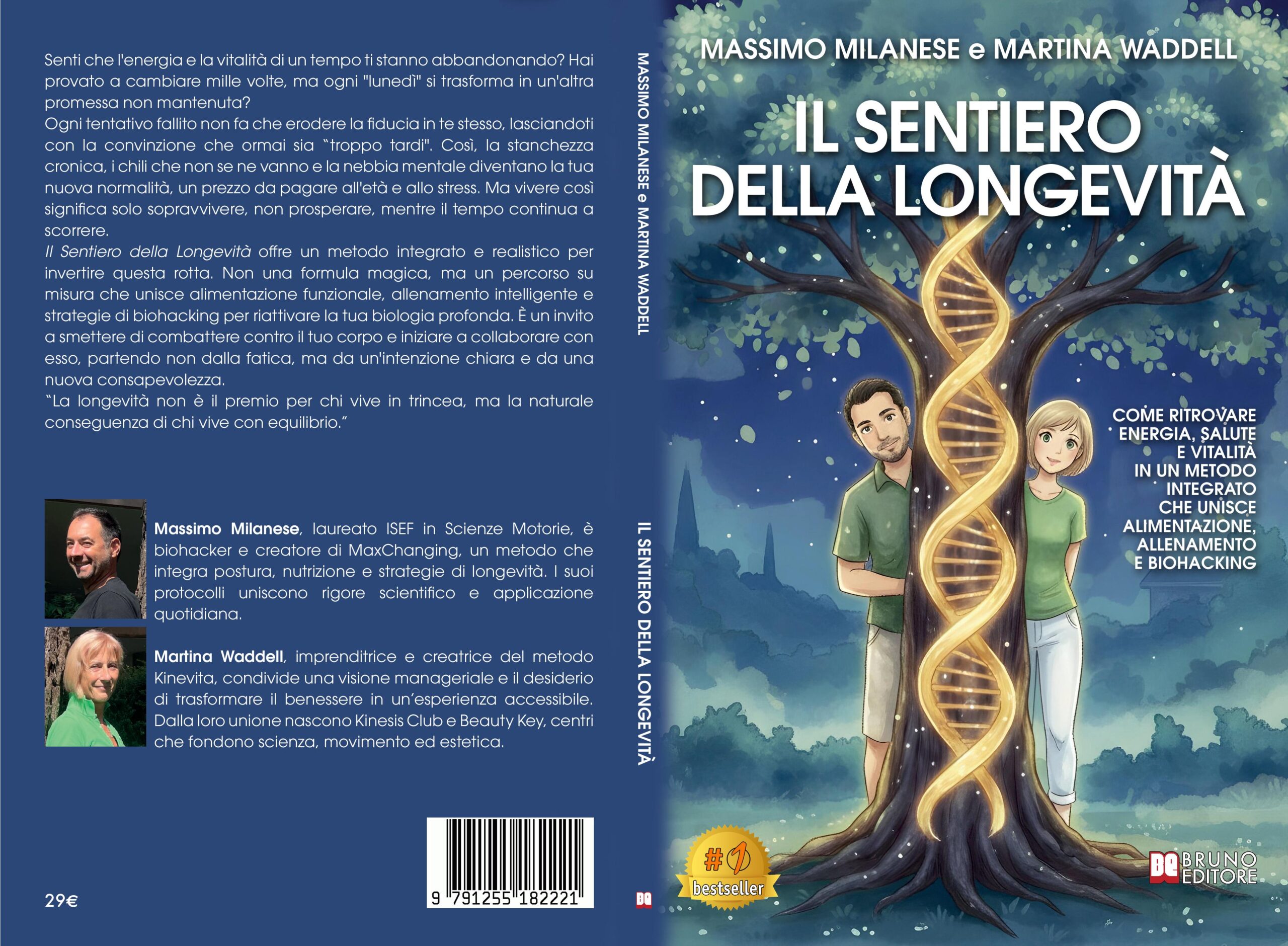 Martina Waddell e Massimo Milanese lanciano il Bestseller “Il Sentiero Della Longevità” COVER-PROMO