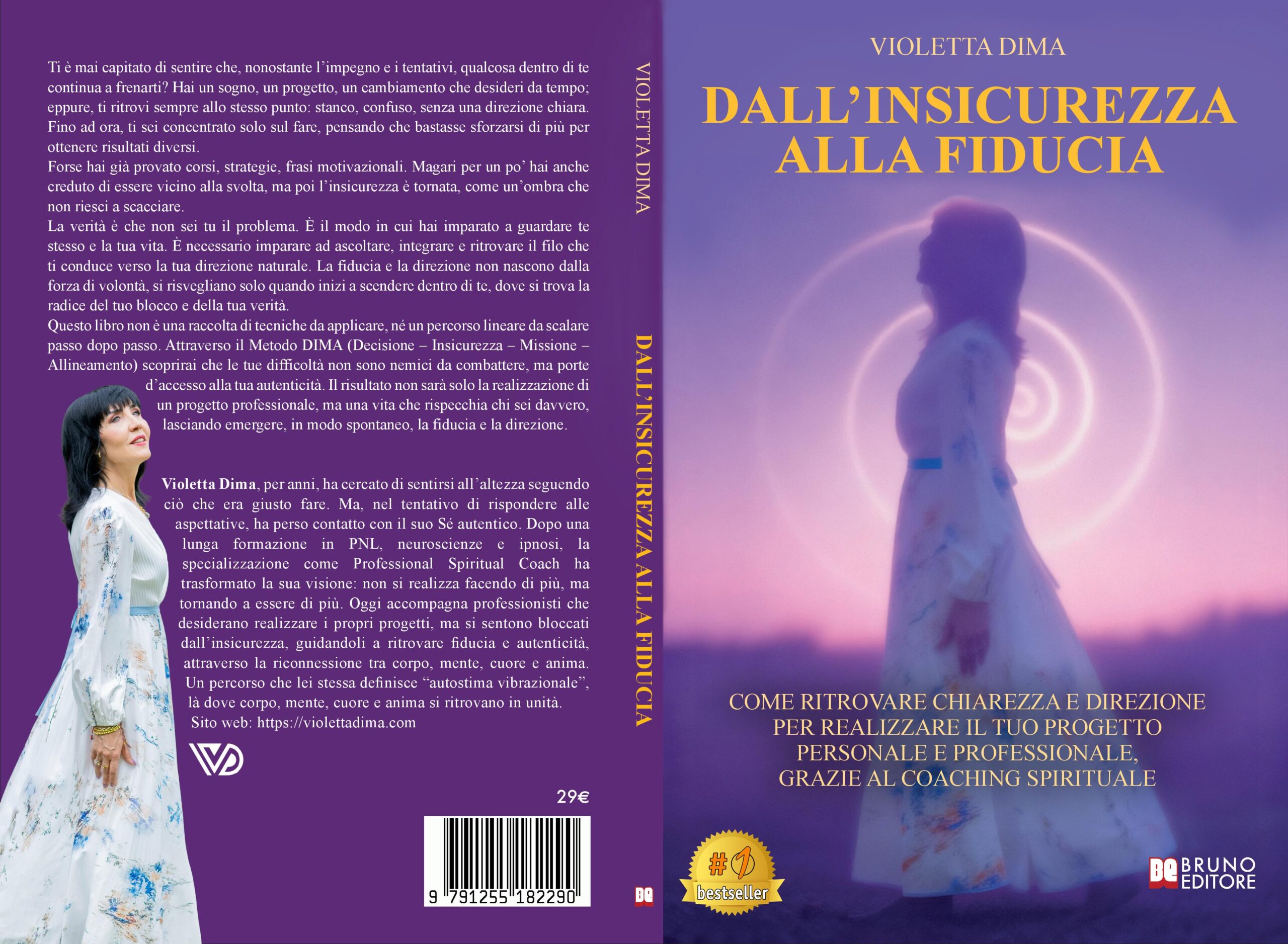 Violetta Dima lancia il Bestseller “Dall’Insicurezza Alla Fiducia” COVER-PROMO
