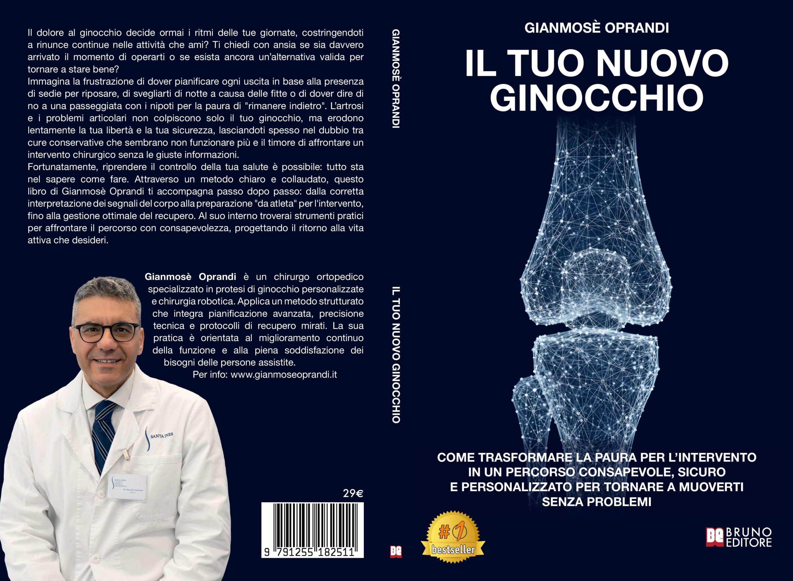 Gianmosè Oprandi lancia il Bestseller “Il Tuo Nuovo Ginocchio” COVER-PROMO