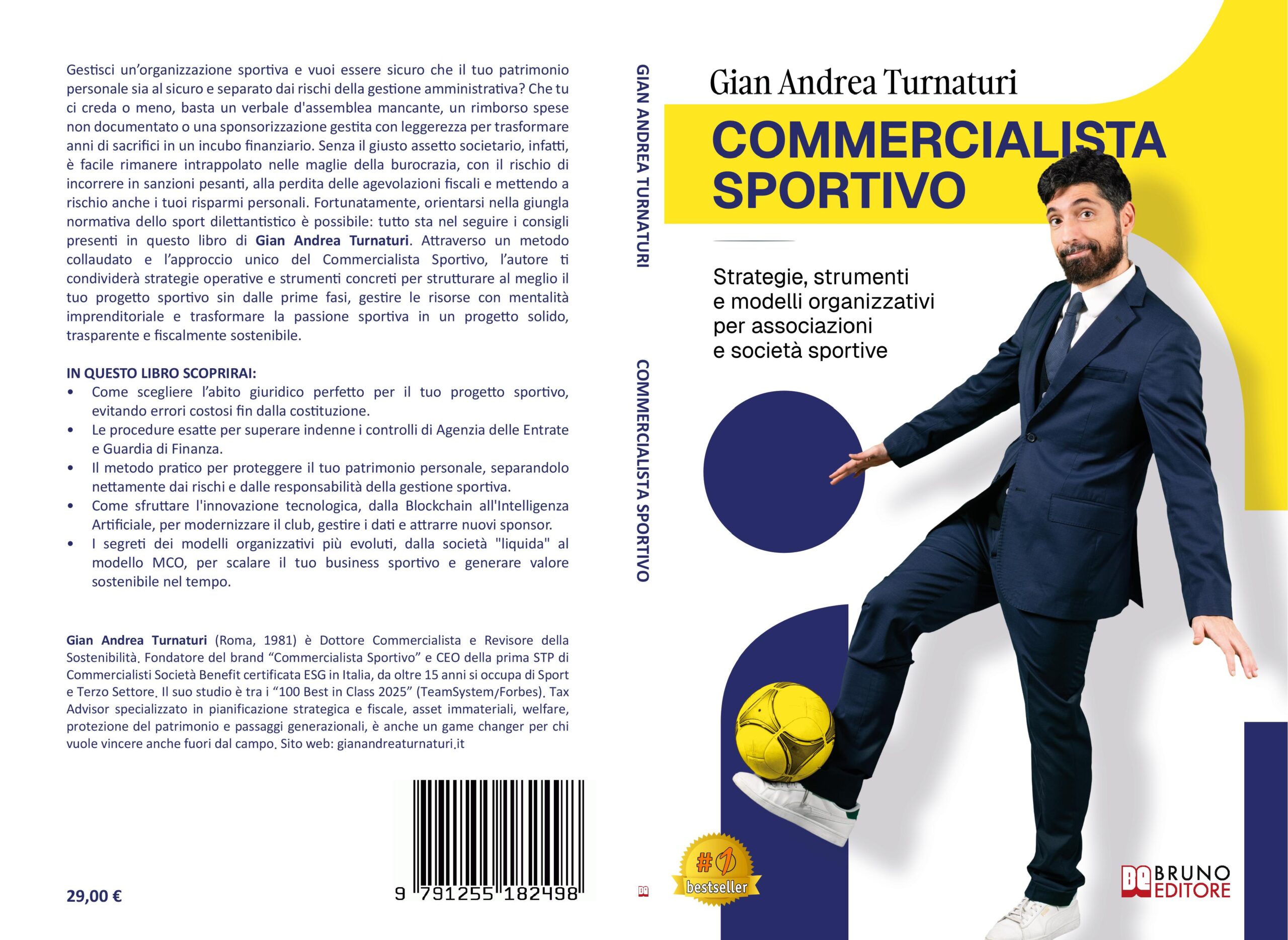 Gian Andrea Turnaturi lancia il Bestseller “Commercialista Sportivo” COVER-PROMO