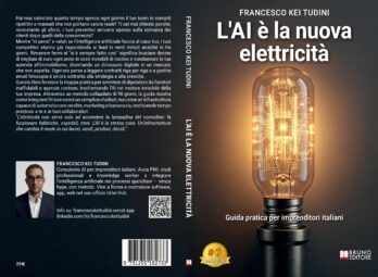 Francesco Kei Tudini lancia il bestseller “L’AI è la nuova elettricità” COVER-PROMO