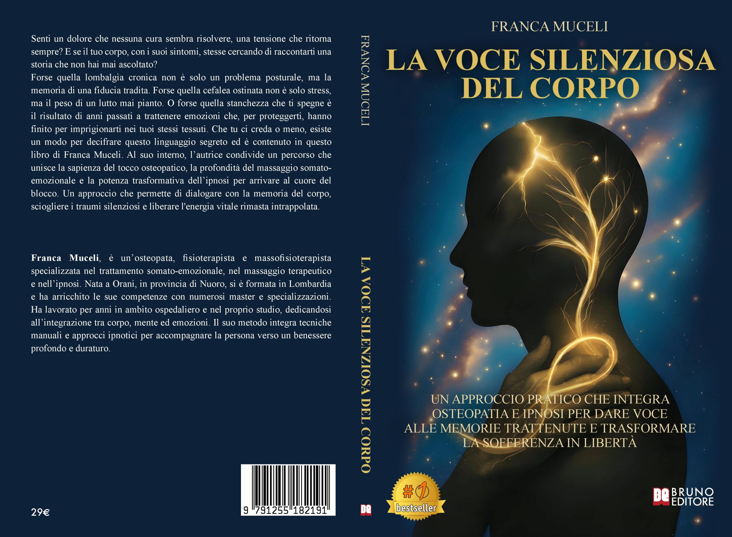 Franca Muceli lancia il Bestseller “La Voce Silenziosa Del Corpo” COVER-PROMO