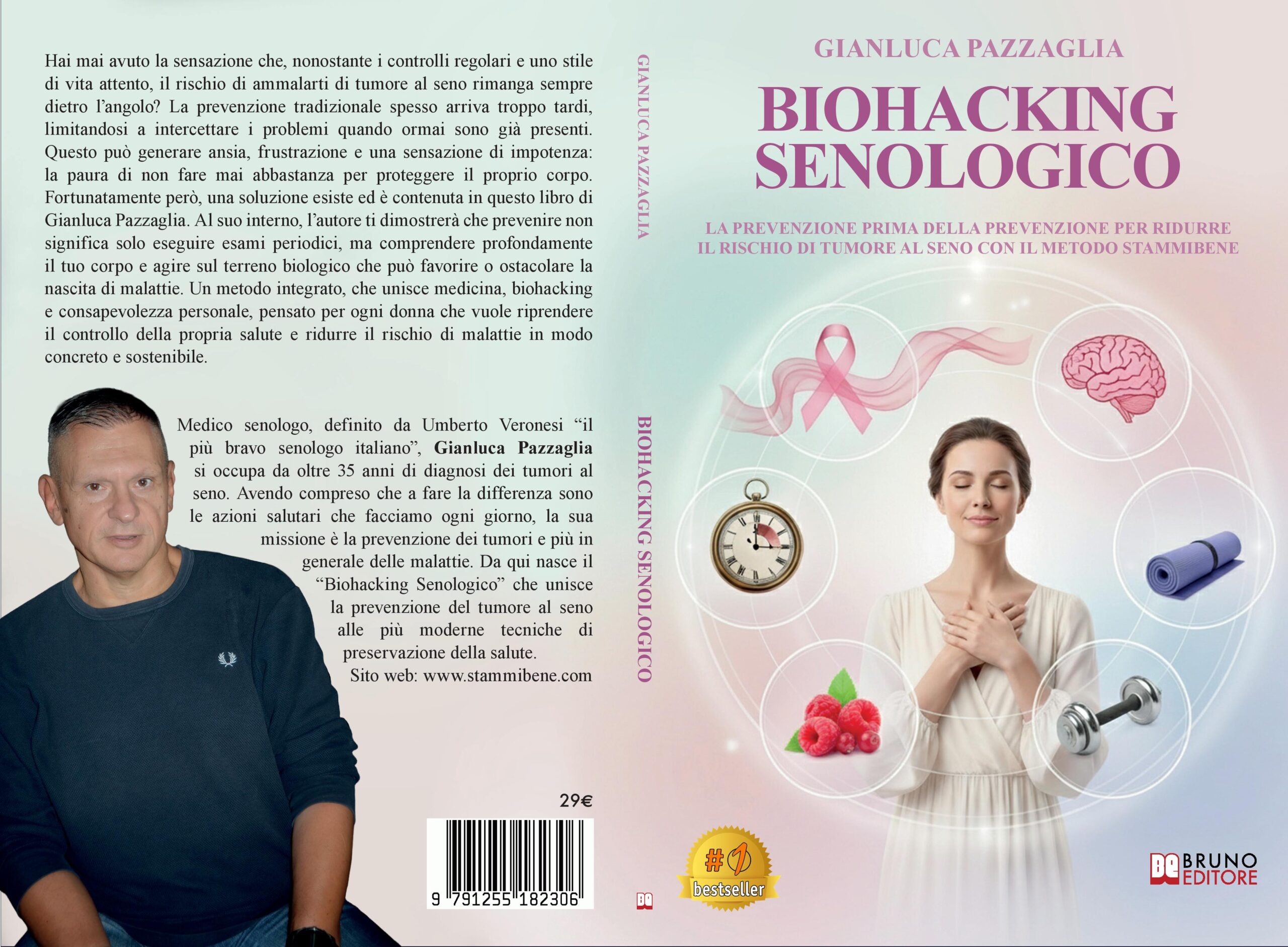 Gianluca Pazzaglia lancia il Bestseller “Biohacking Senologico" COVER-PROMO
