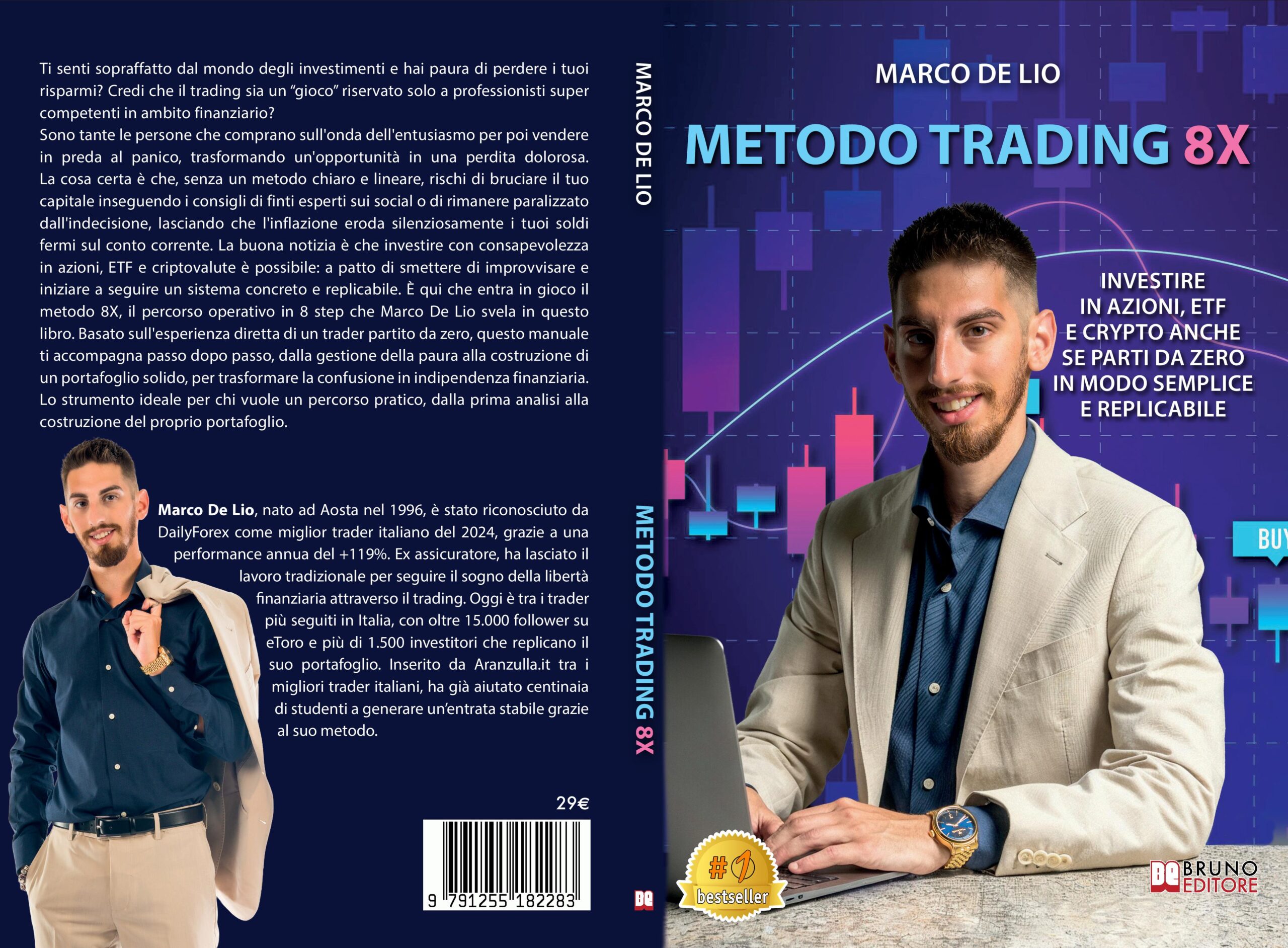 Marco De Lio lancia il Bestseller “Metodo Trading 8X” COVER-PROMO