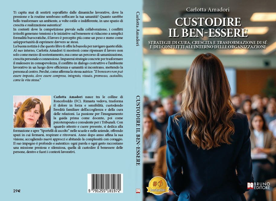 Carlotta Amadori lancia il Bestseller “Custodire Il Ben-essere” Carlotta Amadori_AmazonPROMO
