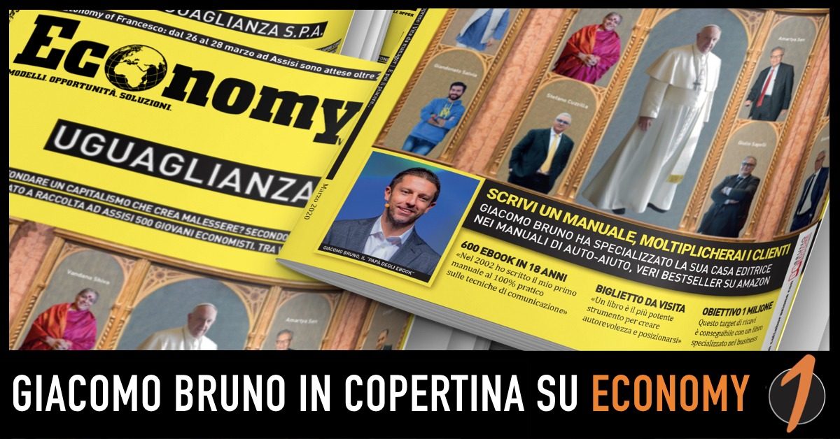 Giacomo Bruno in Copertina su Economy