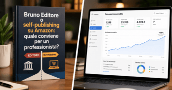 Bruno Editore o self-publishing su Amazon: quale conviene davvero per un professionista Schema comparativo tra Bruno Editore e self-publishing su Amazon per un professionista
