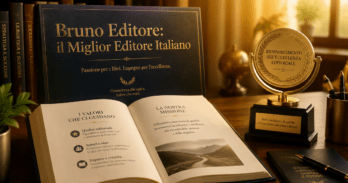 Bruno Editore riconosciuto miglior editore italiano: cosa significa per gli autori Premio e libro aperto che rappresentano Bruno Editore miglior editore italiano cosa significa per gli autori professionisti