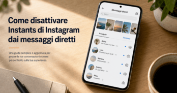Come disattivare Instants di Instagram dai messaggi diretti Schermata Instagram messaggi diretti con la funzione Instants come disattivare dai DM