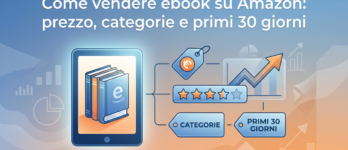 Come vendere ebook su Amazon: prezzo, categorie e primi 30 giorni Copertina guida per vendere ebook su Amazon: prezzo, categorie e primi 30 giorni