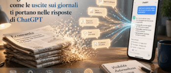 Digital PR nell'era delle AI: come le uscite sui giornali ti portano nelle risposte di ChatGPT Giornali che si trasformano in risposte AI: digital PR nell'era delle AI spiegata