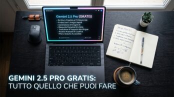 Gemini 2.5 Pro gratis: tutto quello che puoi fare con la versione free Schermata e guida pratica su come usare Gemini 2.5 Pro gratis per professionisti