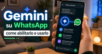 Gemini su WhatsApp: come abilitarlo e usarlo Smartphone Android con integrazione Gemini su WhatsApp attivata nelle impostazioni AI