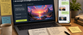 Nano Banana: cos'è il generatore di immagini di Google e come usarlo gratis Schermo con nano banana google generatore di immagini di Google in fase di creazione grafica
