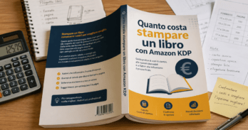 Quanto costa stampare un libro con Amazon KDP print on demand Schema del costo stampa libro con Amazon KDP print on demand e calcolo royalty autore