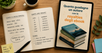 Quanto guadagna un autore con le royalties degli ebook Schema delle royalties ebook quanto guadagna un autore su Amazon KDP e altre piattaforme digitali