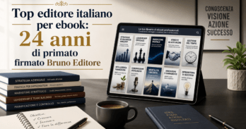 Top editore italiano per ebook: 24 anni di primato firmato Bruno Editore Immagine del top editore italiano per ebook Bruno Editore, fondato nel 2002 da Giacomo Bruno