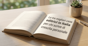Le tre migliori case editrici in Italia per chi scrive di crescita personale Confronto tra le migliori case editrici crescita personale in Italia con libro professionale aperto